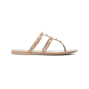 Valentino garavani sandals size 38 rock stud slip on thong sandals